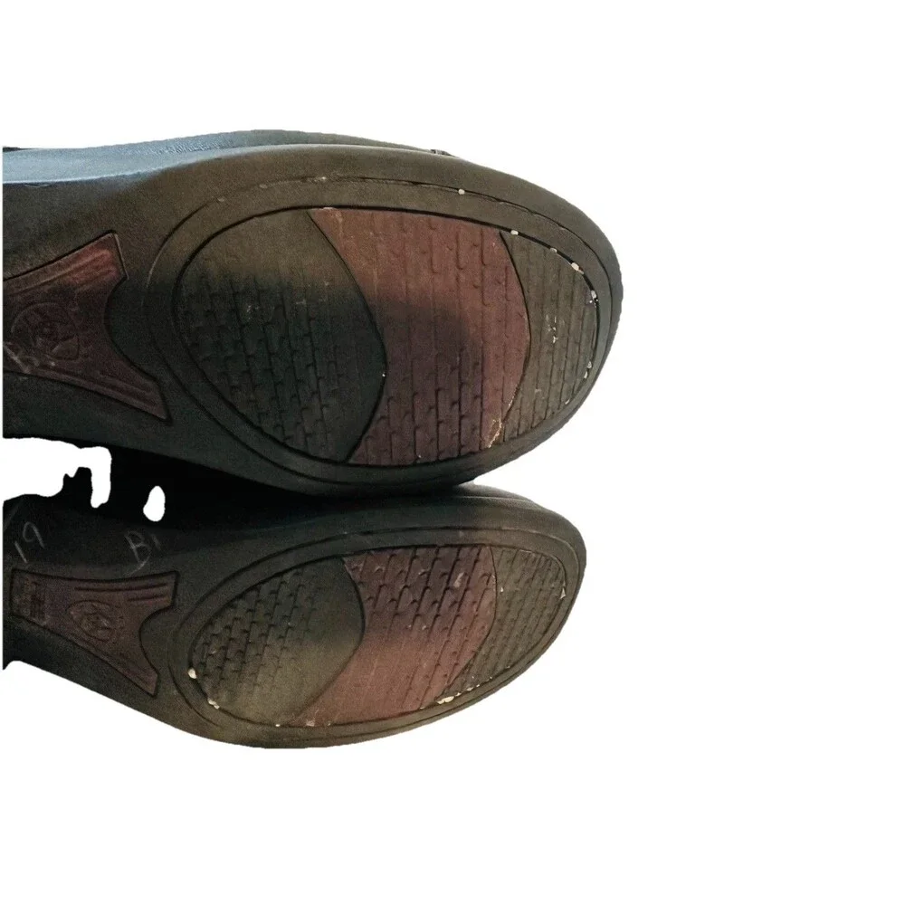 Ariat Boots Womens 8.5 B Black Heritage IV Paddock Ridding Boots Combat Leather - Picture 14 of 16